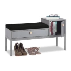 Commode D’entrée Grise Coussin Rembourré -VIDAXL || BeCo || Emma Soldes c35815d93cf348afabc2876913b930e8