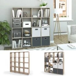Etagère Karree Sonoma 16 Compartiments 12 Etagère Karree Sonoma 16 Compartiments -VIDAXL || BeCo || Emma Soldes cb700f167b0048449c6355e150bea572