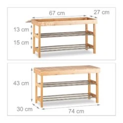 Étagère à Chaussures Avec Banquette 13 Étagère à Chaussures Avec Banquette -VIDAXL || BeCo || Emma Soldes cc19ed7bbc2a45c692298d0cc740700b