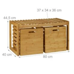 Banc à Chaussures De Rangement En Bambou -VIDAXL || BeCo || Emma Soldes cd1af58fc6ed4d18b3f1b87d7e5e5e20