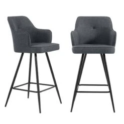 Lot De 2 Tabourets De Bar GUSTAVE