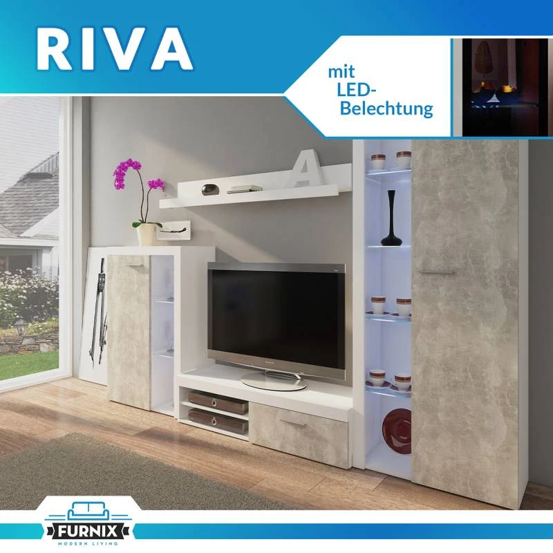 FURNIX Ensemble Meubles Rivay + LED 6 FURNIX Ensemble Meubles Rivay + LED – Image 4