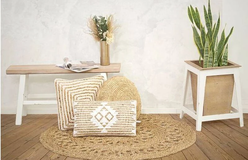 Banc Blanc Et Bois Naturel Baki 4 Banc Blanc Et Bois Naturel Baki – Image 2