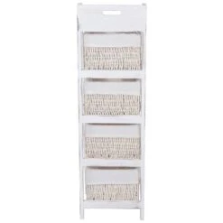 Étagère Goiana Style Shabby 4 Paniers -VIDAXL || BeCo || Emma Soldes d457f8fce73d4eebaaeceeca111eefc7