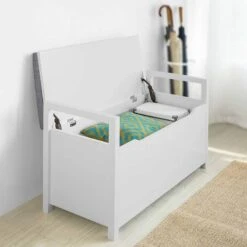 Banc à Rangement Coffre à Jouets FSR76-W 12 Banc à Rangement Coffre à Jouets FSR76-W -VIDAXL || BeCo || Emma Soldes d48300f9d0ca4731856c10513f501249