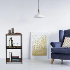 Étagère Sur Pieds Carrée à 3 étages -VIDAXL || BeCo || Emma Soldes d528fb1a616c4024a0b78a0459540321