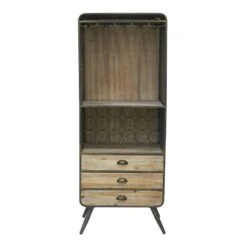 Meuble Bar En Bois Et Métal -VIDAXL || BeCo || Emma Soldes da72dcd9da5b4a3695e8bbbc7761f971