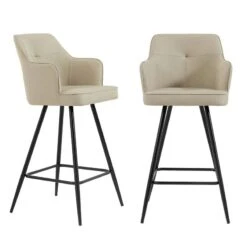 Lot De 2 Tabourets De Bar GUSTAVE -VIDAXL || BeCo || Emma Soldes dd4c20b15942463d9cd8a118f3388361