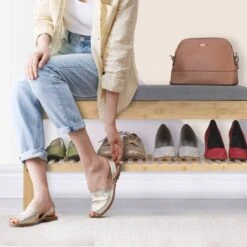 Banquette à Chaussures En Bambou -VIDAXL || BeCo || Emma Soldes df77428e5f884b68b4a4208e4dae2218
