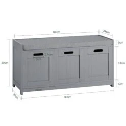 Banc à Chaussures FSR80-SG -VIDAXL || BeCo || Emma Soldes e36dad115c634f2ebc609cf4b36ad9ff