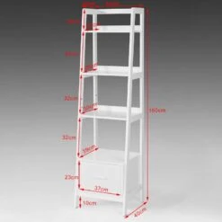 Bibliothèque Étagère Échelle FRG116-K-W -VIDAXL || BeCo || Emma Soldes e4e74f03afd1432bb614b122f26dbd82