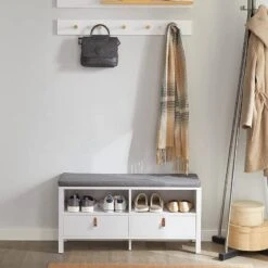 Banc à Chaussures FSR106-W 11 Banc à Chaussures FSR106-W -VIDAXL || BeCo || Emma Soldes e7b3388337e34587b7f2ab70d4650ee4