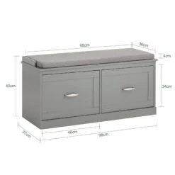 Meuble Bas Entrée FSR131-HG -VIDAXL || BeCo || Emma Soldes eab0a5f17c4d42758cf3c0a6a73e78af