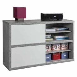 Bibliothèque 2portes Coulissantes GRANIT -VIDAXL || BeCo || Emma Soldes eb9b3d252c0847f7848f64e7ce1ef11e