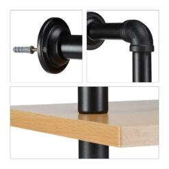 Étagère Murale Style Industriel Lot De 2 -VIDAXL || BeCo || Emma Soldes efda2a07ba624e99aaba1a35c2fd2744