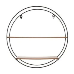 Etagère En Bois Et Métal Ronde 40 Cm -VIDAXL || BeCo || Emma Soldes f011614dd3f2448098904d939b0239f1