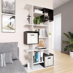 Etagère Blanc/sonoma Cube -VIDAXL || BeCo || Emma Soldes f40d091b706f445a86342919a222e60d