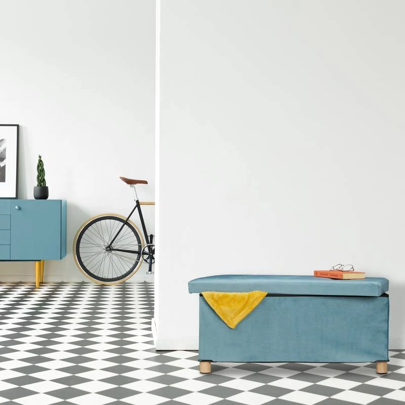 Banquette De Rangement En Velours 5 Banquette De Rangement En Velours – Image 3