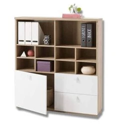 Bibliothèque étagères 1 Porte Et Tiroirs -VIDAXL || BeCo || Emma Soldes f7da8435bd1a4812803d6e5178fa3ec1.cropped 155 110 540 575.processed