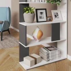 Etagère 80cm Anthracite/blanc -VIDAXL || BeCo || Emma Soldes fa62c128586c49f88e252acc388472b1