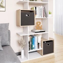 Etagère Blanc/sonoma Cube -VIDAXL || BeCo || Emma Soldes fccbf931d6874f4e81384bcc01471ce2