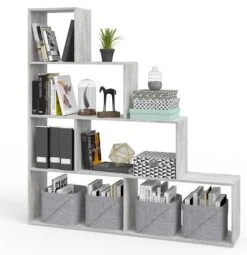 Étagère Escalier Asym Blanc -VIDAXL || BeCo || Emma Soldes fd82ea3269cb40108977eefc68522412.cropped 42 64 868 895.processed