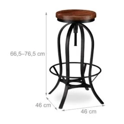 Tabouret De Bar Industriel -VIDAXL || BeCo || Emma Soldes ff10e8832da64d5cb1488e278ea1fdc0