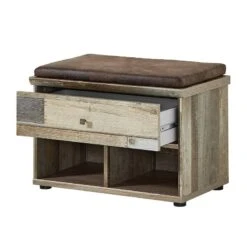 Banc De Vestibule Tapara I (avec Coussin -VIDAXL || BeCo || Emma Soldes garderobenbank tapara i braun grau 4383556