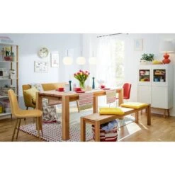 Banquette NICHOLAS 23 Banquette NICHOLAS -VIDAXL || BeCo || Emma Soldes kuechensofa nicholas ii webstoff eiche massiv currygelb 5152996