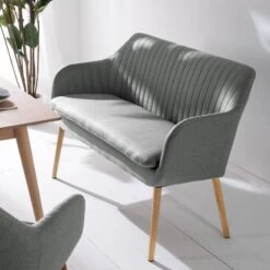 Banquette TILANDA -VIDAXL || BeCo || Emma Soldes kuechensofa tilanda webstoff eiche massiv granit 4805692