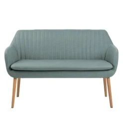 Banquette TILANDA -VIDAXL || BeCo || Emma Soldes kuechensofa tilanda webstoff eiche massiv mintgrau 5061656