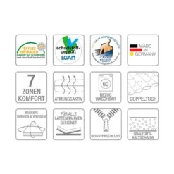 Matelas Mazzy Mousse Froide -VIDAXL || BeCo || Emma Soldes matratze mazzy kaltschaum 90 x 200cm 3385129