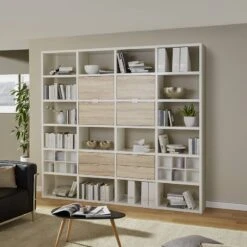 Etagère Concept VIII -VIDAXL || BeCo || Emma Soldes regal concept viii weiss eiche dekor 1994406