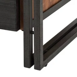 Étagère MANCHESTER 2 Rangements 1 Porte -VIDAXL || BeCo || Emma Soldes regal manchester v akazie massiv metall akazie anthrazit 4877348