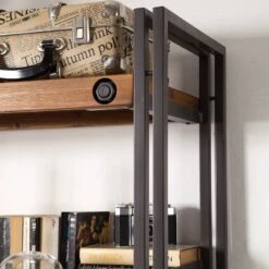 Étagère MANCHESTER 2 Compart. 3 Tiroirs -VIDAXL || BeCo || Emma Soldes regal manchester vi anthrazit akazie dekor 4877268