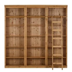 Bibliothèque Lillehammer II -VIDAXL || BeCo || Emma Soldes regalwand asgeir ii kiefer massiv gebeizt 320140