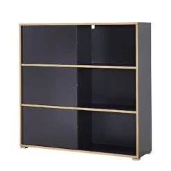 Etagère à Portes Coulissantes Mingle II -VIDAXL || BeCo || Emma Soldes schiebetuerenregal mingle ii anthrazit eiche sonoma dekor 5029400