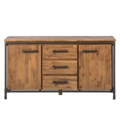 Buffet Atelier -VIDAXL || BeCo || Emma Soldes sideboard atelier akazie teilmassiv 1832614