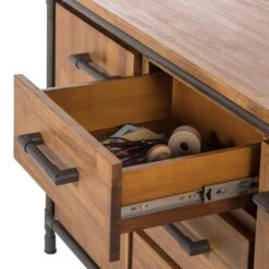 Buffet Atelier -VIDAXL || BeCo || Emma Soldes sideboard atelier akazie teilmassiv 1832622