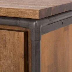 Buffet Atelier -VIDAXL || BeCo || Emma Soldes sideboard atelier akazie teilmassiv 1832626