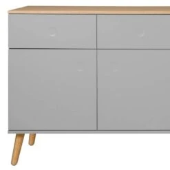 Buffet Dot II -VIDAXL || BeCo || Emma Soldes sideboard dot ii eiche teilmassiv grau 4148760