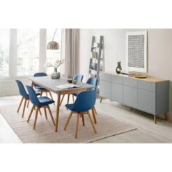 Buffet Dot II -VIDAXL || BeCo || Emma Soldes sideboard dot ii eiche teilmassiv grau 4148768