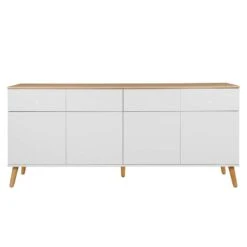 Buffet Dot II -VIDAXL || BeCo || Emma Soldes sideboard dot ii eiche teilmassiv weiss 4148712