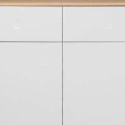 Buffet Dot II -VIDAXL || BeCo || Emma Soldes sideboard dot ii eiche teilmassiv weiss 4148716