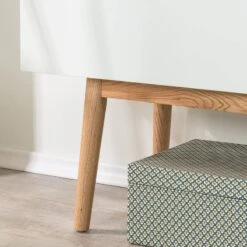 Enfilade LINDHOLM - Largeur 150 Cm -VIDAXL || BeCo || Emma Soldes sideboard lindholm iii weiss dekor eiche massiv 3177333