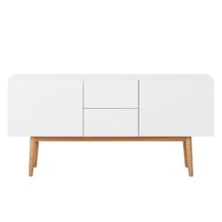 Enfilade LINDHOLM - Largeur 150 Cm -VIDAXL || BeCo || Emma Soldes sideboard lindholm iii weiss dekor eiche massiv 3711477