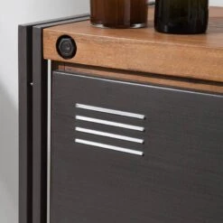 Buffet Manchester III -VIDAXL || BeCo || Emma Soldes sideboard manchester iii akazie teilmassiv metall 4876004