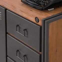 Buffet Manchester III -VIDAXL || BeCo || Emma Soldes sideboard manchester iii akazie teilmassiv metall 4876008