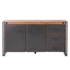 Buffet Manchester III -VIDAXL || BeCo || Emma Soldes sideboard manchester iii akazie teilmassiv metall 4876020