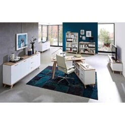 Buffet Neston II -VIDAXL || BeCo || Emma Soldes sideboard neston ii supermatt weiss eiche sonoma dekor 637578